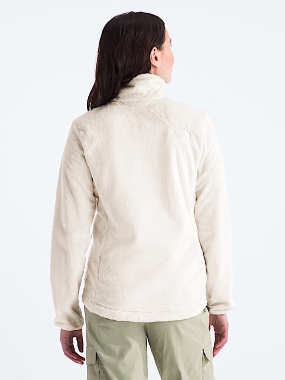 The North Face - Women’s Osito Jacket Fuzzy Full-Zip White Dune/Cream - Picture 3 of 7